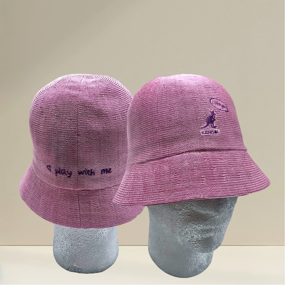 Kangol Pink Flirt Bell “I like you.. Play with me” Bucket Hat
